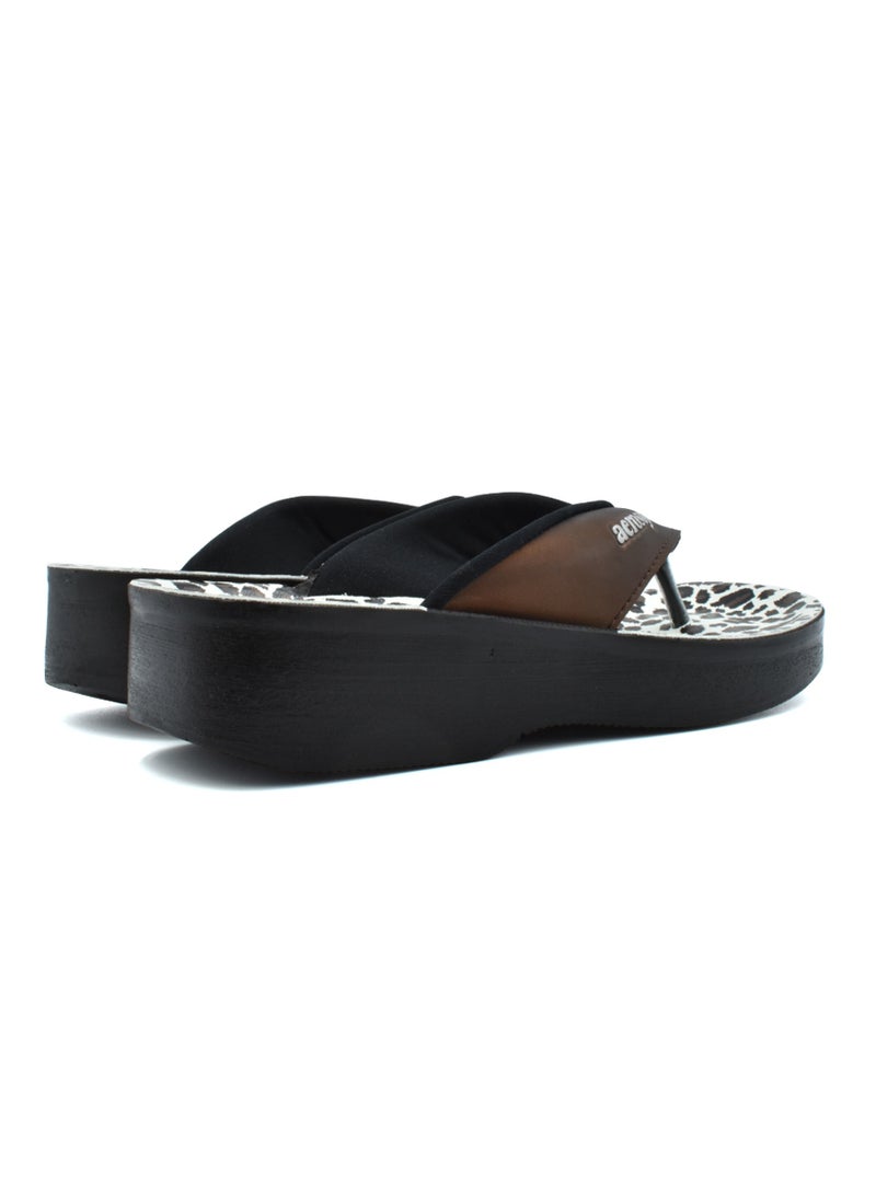aerosoft AEROSOFT A0846 LADIES BROWN SLIPPERS  - Image 4