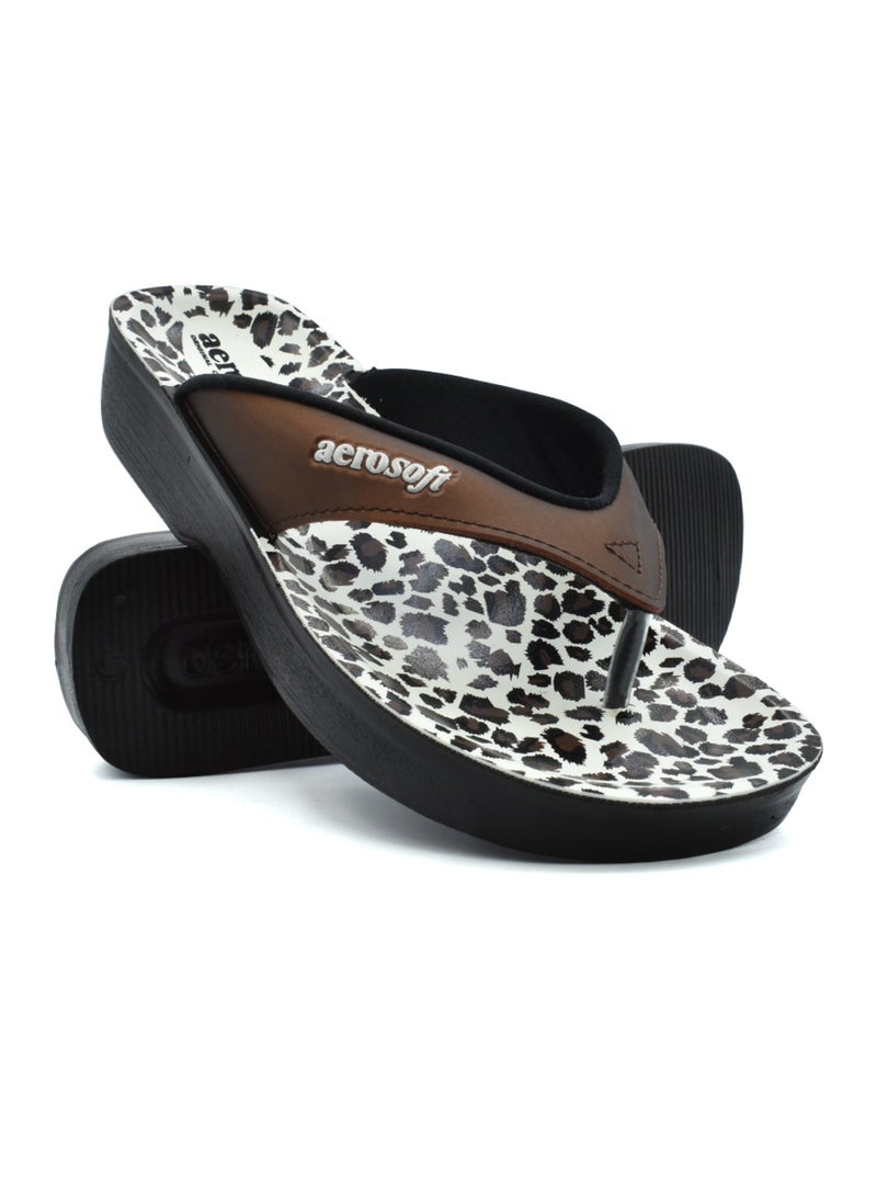 aerosoft AEROSOFT A0846 LADIES BROWN SLIPPERS  - Image 2