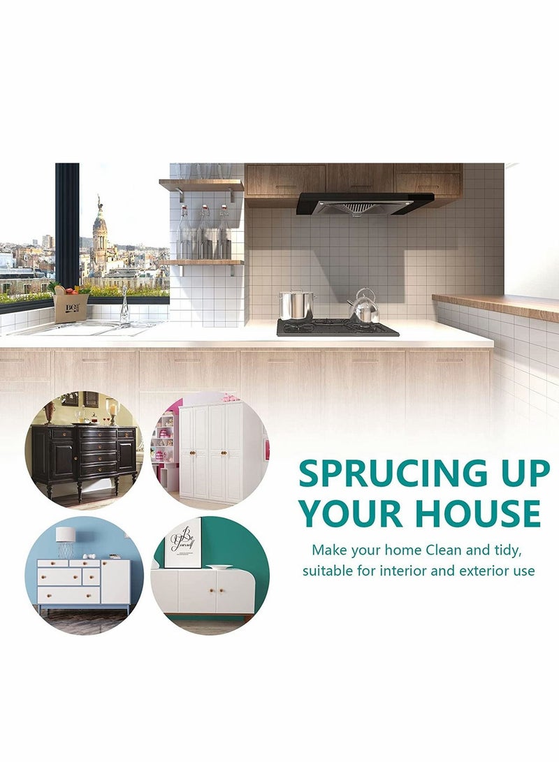 Vintage Ceramic Cabinet Knobs, Rust Orange Pumpkin Knobs 4 PCS, Dresser Drawer Door Pulls Handles with Mounting Screws - Image 5