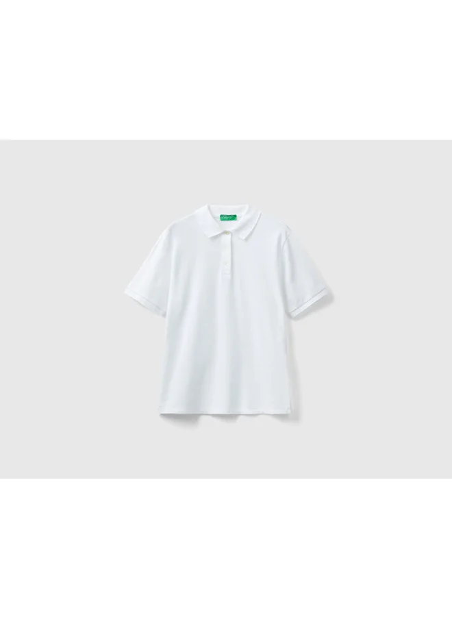 يونايتد كولورز أوف بينتيون Polo In Stretch Organic Cotton