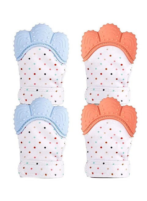 Silicone Baby Teething Gloves With Adjustable Fastener Strap (3-24 Months)