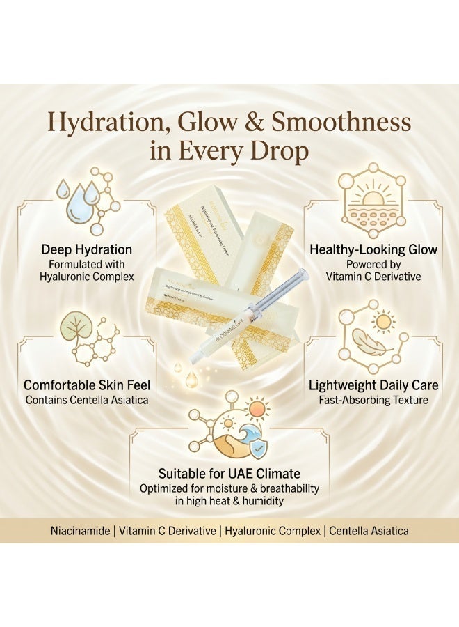 BLOOMING DAY Niacinamide Brightening Essence 10ml – 4% Niacinamide Lightweight Hydrating Facial Essence for Dull & Uneven Skin Tone - Image 2