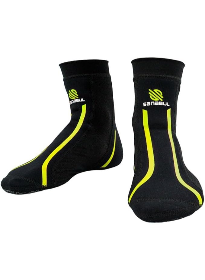 Sanabul Foot Grip Socks For Men & Women | Mma, Kickboxing, Wrestling, Pilates, Yoga Anti Slip Socks, Non Slip Socks, Black/Green - Image 2