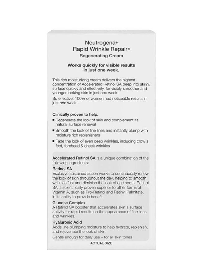 Neutrogena Rapid Wrinkle Repair Regenerating Face Cream - Image 4