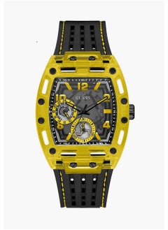 GUESS GUESS Mens Black Yellow Multi-function Watch - GW0499G2  - Image 1