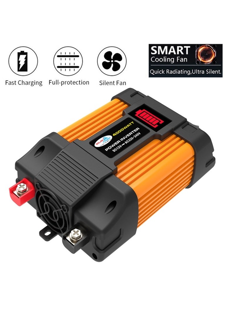 Generic Little Wasp 12V to 220V 4000W Car Power Inverter with LED Display & Dual USB  - Image 2