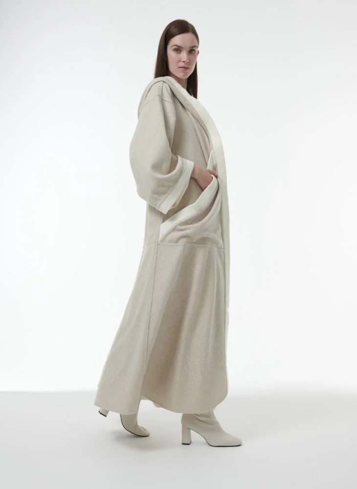 Leem Two-Tone Maxi Pocket Bisht