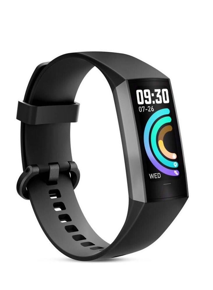 SYOSI Fitness Tracker,1.10''AMOLED Touch Color Screen Activity Tracker with Step Counter/Calories/Stopwatch, Health Tracker with Heart Rate Monitor, Sleep Tracker,Pedometer Watch for Women Men Kids - Image 1