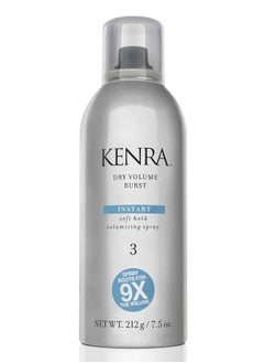 Kenra Dry Volume Burst 3 Instant Volume Hairspray Soft Hold Volumizing Spray Dry Application All Hair Types 7.5 Oz