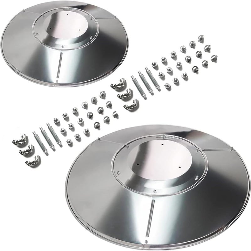 Kisworm 2 Units Patio Heater Heat Reflector Shield, Replacement Dome Part for Outdoor Heaters - Image 1