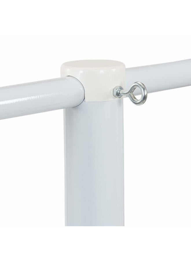 Household Essentials Outdoor Clothesline, 86 inches high, 46 inches wide, and 3 inches deep 3-inch diameter post, White - Image 3