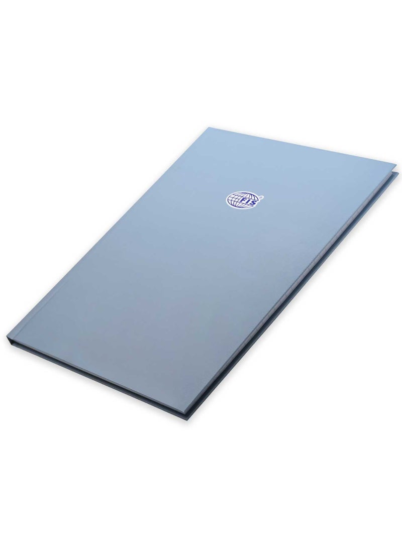 FIS Pack of 5 Hard Cover Notebook A4 Single Line, 100Sheets, Sierra Blue -FSNBA4SL100ASBL - Image 1