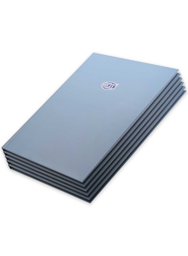 FIS Pack of 5 Hard Cover Notebook A4 Single Line, 100Sheets, Sierra Blue -FSNBA4SL100ASBL - Image 3