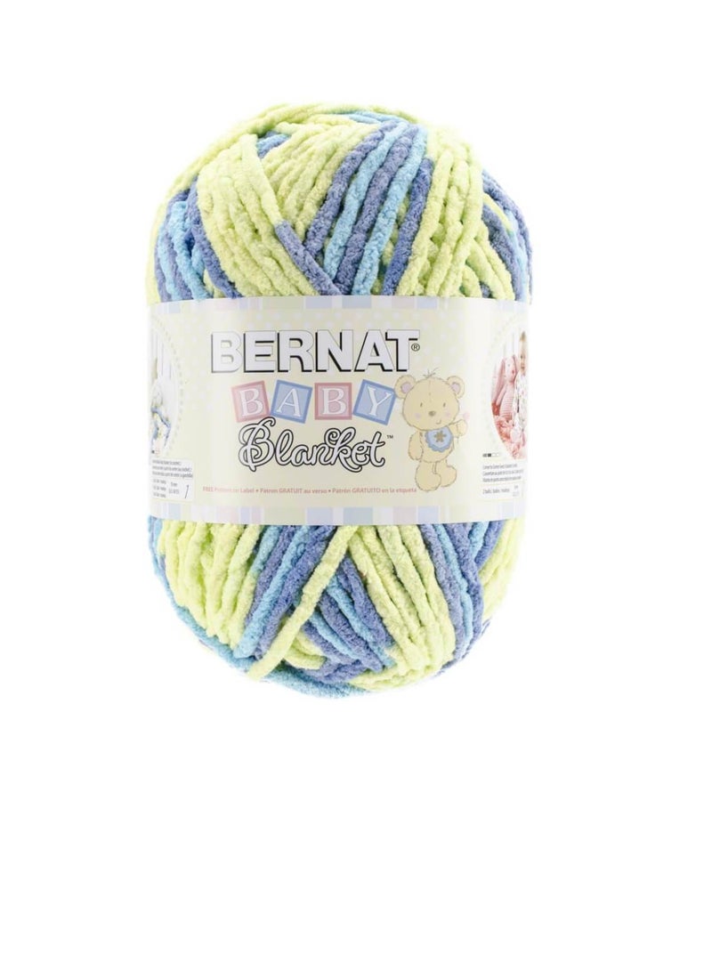 Bernat Bernat Baby Blanket Big Ball Yarn Little Boy Dove - Image 1