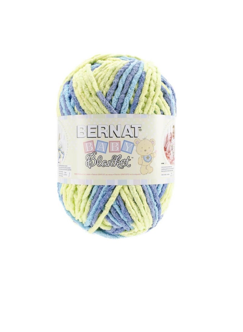 Bernat Bernat Baby Blanket Big Ball Yarn Little Boy Dove - Image 3