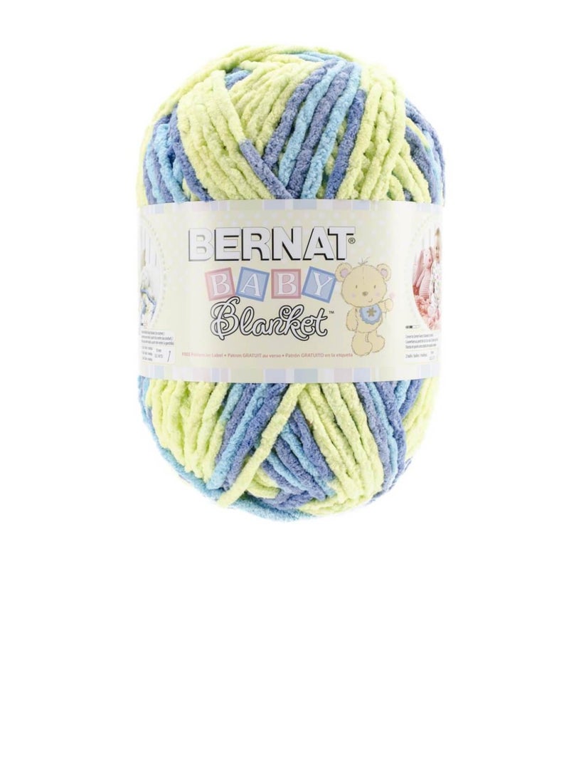 Bernat Bernat Baby Blanket Big Ball Yarn Little Boy Dove - Image 2