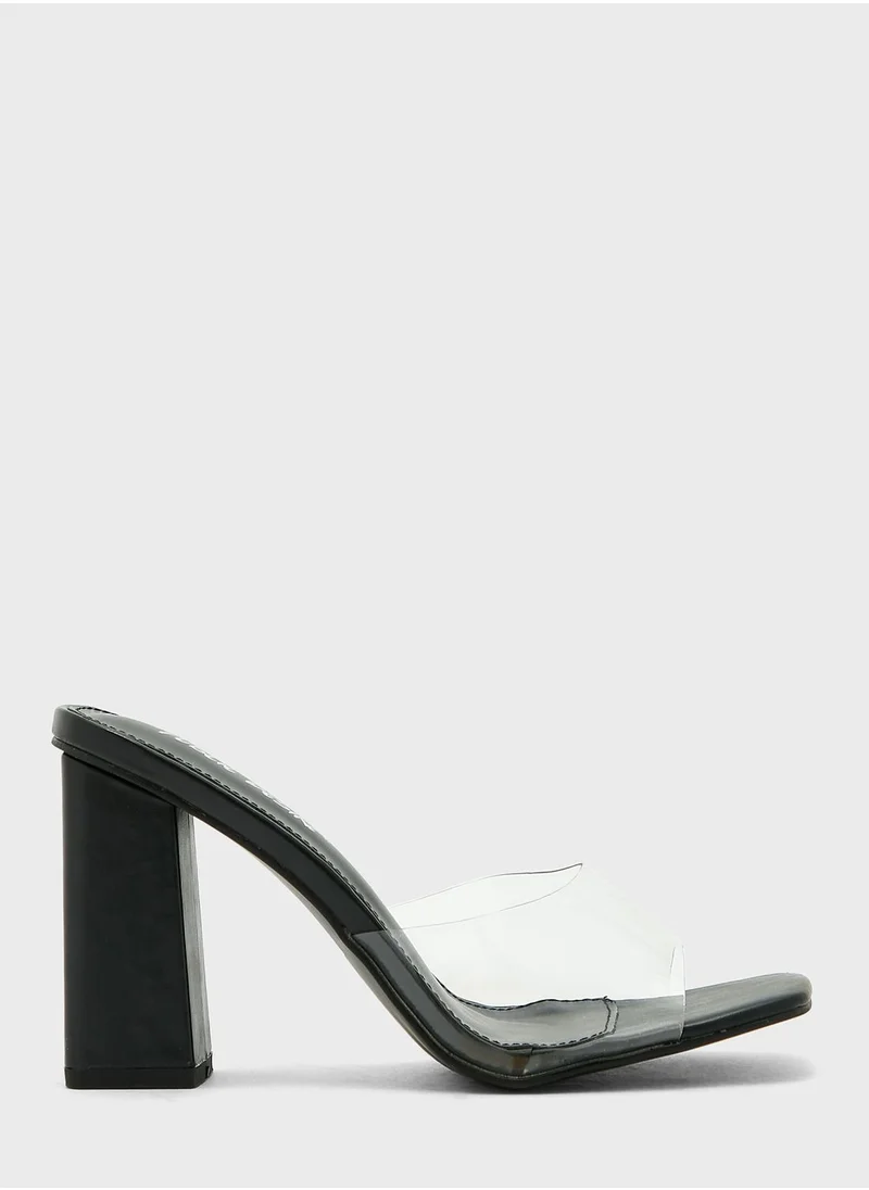 PUBLIC DESIRE One Strap High Heel Sandals