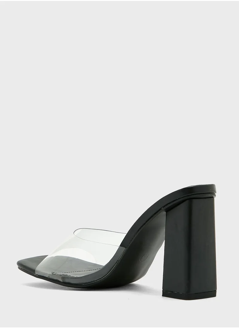 PUBLIC DESIRE One Strap High Heel Sandals