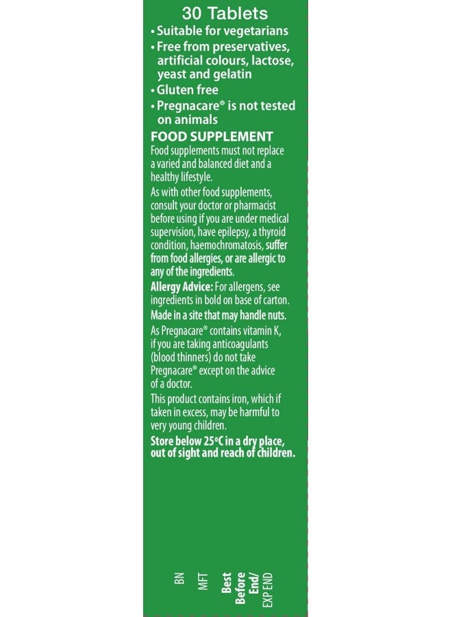 Pregnacare Vitabiotics Pregnacare Original (30 Tabs) - Image 5