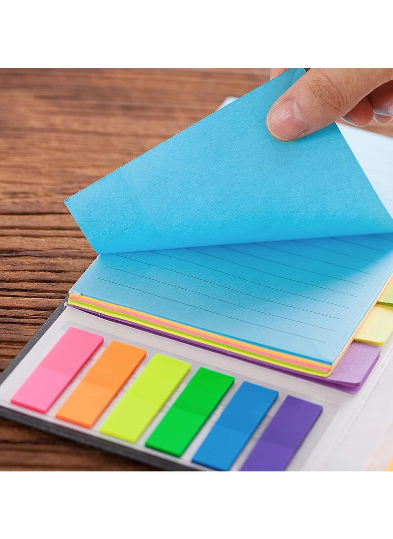 Generic - Sticky Notes Set, 410pcs Divider Sticky Notes Tabs, Divider Self-Stick Notes Pads Bundle with Bookmark Index for Planner Sticky Notes Tabs for School Supplies, Office, Book Notes - Image 1