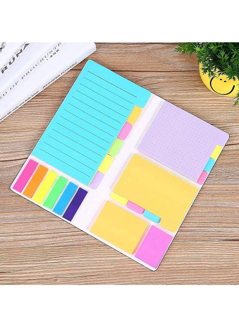 Generic - Sticky Notes Set, 410pcs Divider Sticky Notes Tabs, Divider Self-Stick Notes Pads Bundle with Bookmark Index for Planner Sticky Notes Tabs for School Supplies, Office, Book Notes - Image 1