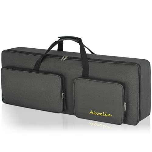 AKOZLIN 49-Key Keyboard Gig Bag 34"×13"×4" Portable Electric Piano Case Foldable Bag For 49-Note Keyboard - Image 1