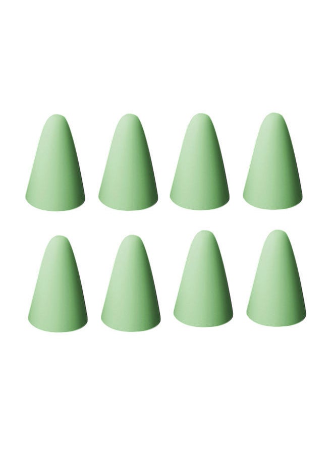 NIBEMINENT 8-Piece Silicone Replacement Stylus Pen Case Green 