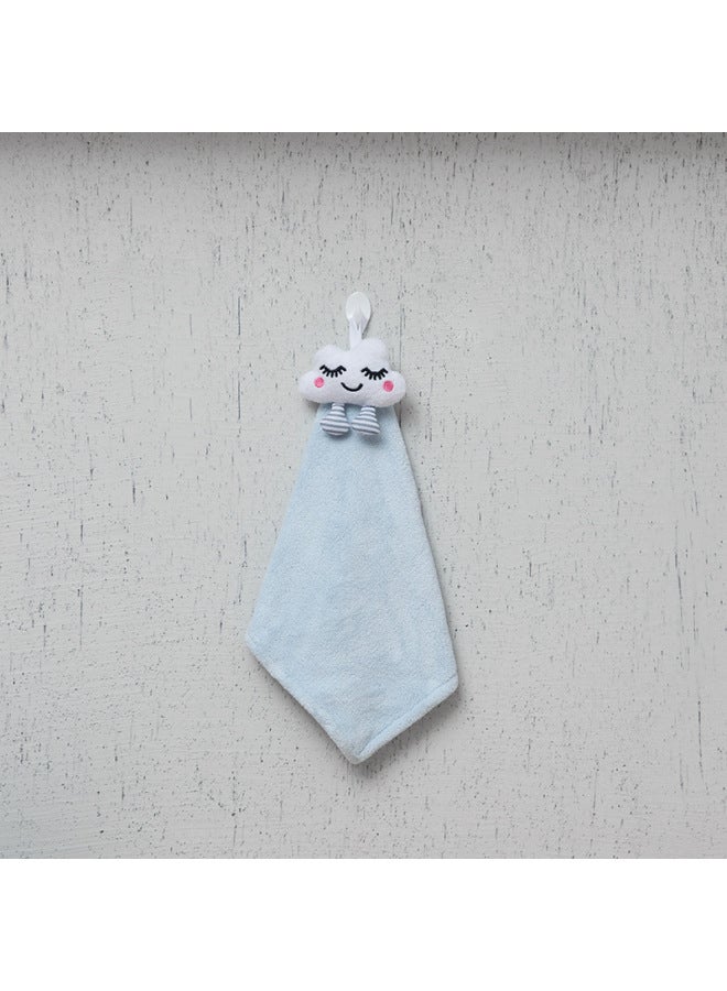 Clouds Children Coral Fleece Kitchen And Toilet Hanging Towel 24*37cm Hand Towel Strong Absorbent Dishwashing Cloth