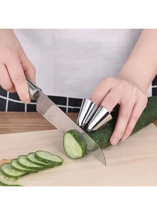 Stainless Steel Kitchen Finger Cots 1pc 2 In 1 Garlic Peeler Ginger Scraper Dishwasher Safe - Image 1