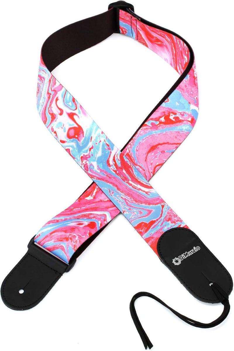 DiMarzio DD3144 Steve Vai Signature Nylon Guitar Strap - Blue Cherry Universe