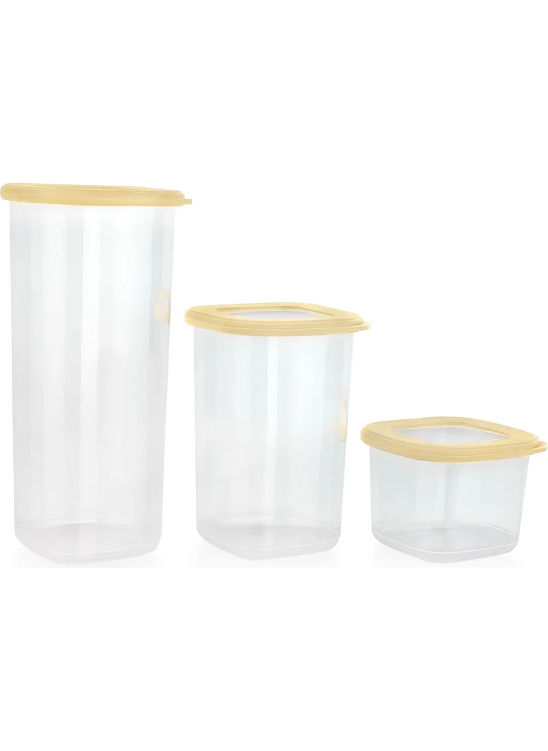 شيفر Hold 3-Piece Storage Box-Yellow