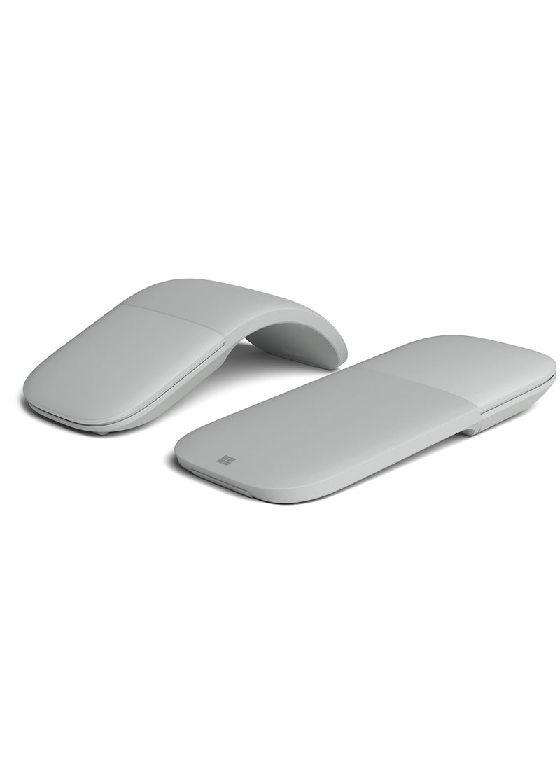 Wireless Touch Surface Arc Mouse Light Grey - Image 4