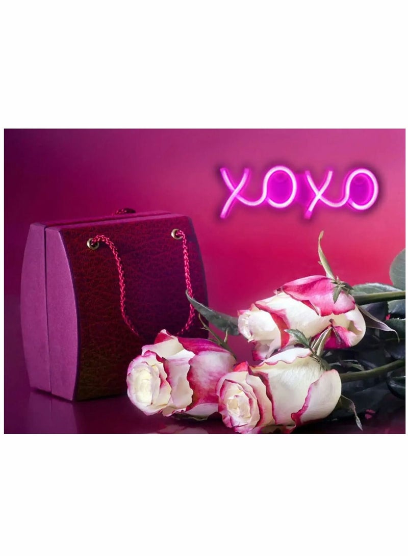 واي آند دي Neon Sign, Lights for Aesthetic Bedroom Gaming Wall Decor LED Moon Light Up Signs For Birthday Gift Boyfriend Girlfriend Lover Teens Kids’ Room Cool Home USB or 3-AA Battery Powered(Pink) - Image 5