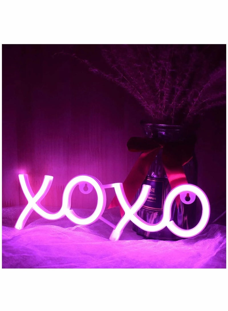 واي آند دي Neon Sign, Lights for Aesthetic Bedroom Gaming Wall Decor LED Moon Light Up Signs For Birthday Gift Boyfriend Girlfriend Lover Teens Kids’ Room Cool Home USB or 3-AA Battery Powered(Pink) - Image 2