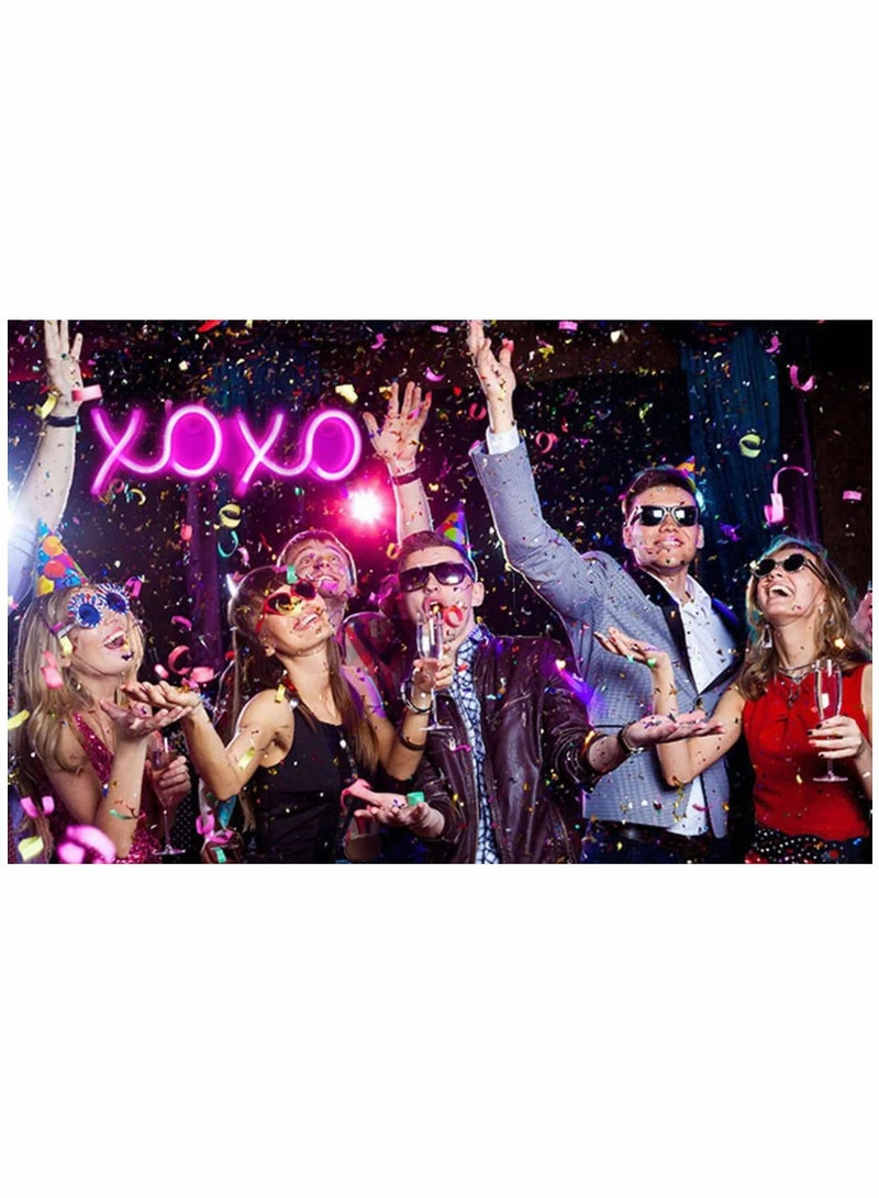 واي آند دي Neon Sign, Lights for Aesthetic Bedroom Gaming Wall Decor LED Moon Light Up Signs For Birthday Gift Boyfriend Girlfriend Lover Teens Kids’ Room Cool Home USB or 3-AA Battery Powered(Pink) - Image 3