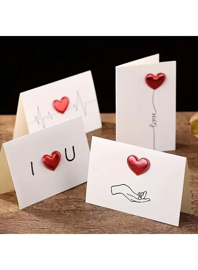4PCS Multicolor Greeting Cards for Wedding Valentine Birthday - Image 3