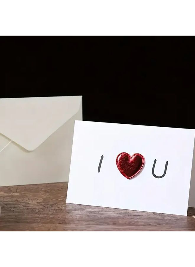 4PCS Multicolor Greeting Cards for Wedding Valentine Birthday - Image 1