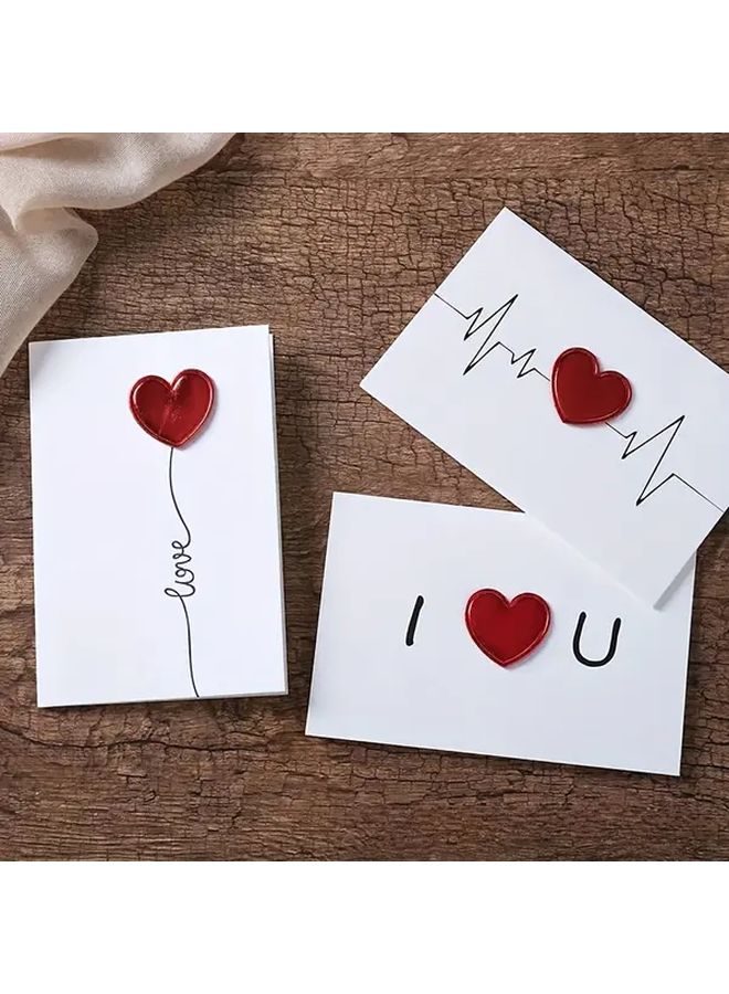 4PCS Multicolor Greeting Cards for Wedding Valentine Birthday - Image 2