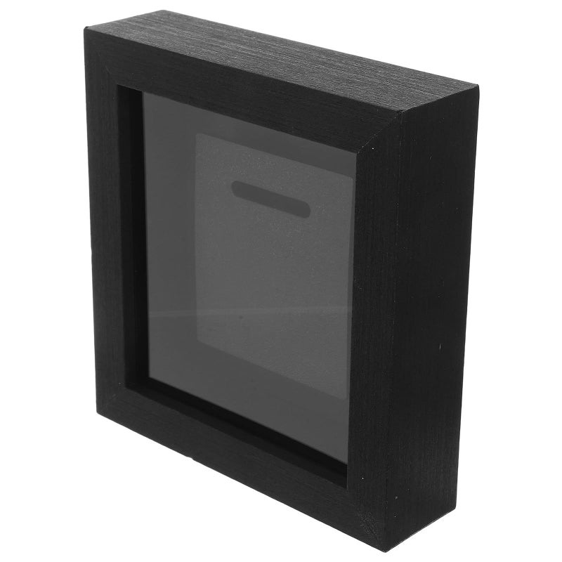 Black Wood Marathon Medal Display Stand Wall Mount Tabletop Base Shadow Box - Image 2