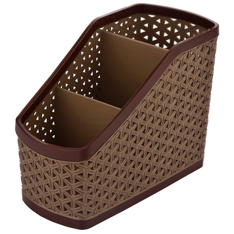 Kuber Industries 4 Sections Plastic Storage Basket Set, 2-Pieces, Multicolor - Image 2