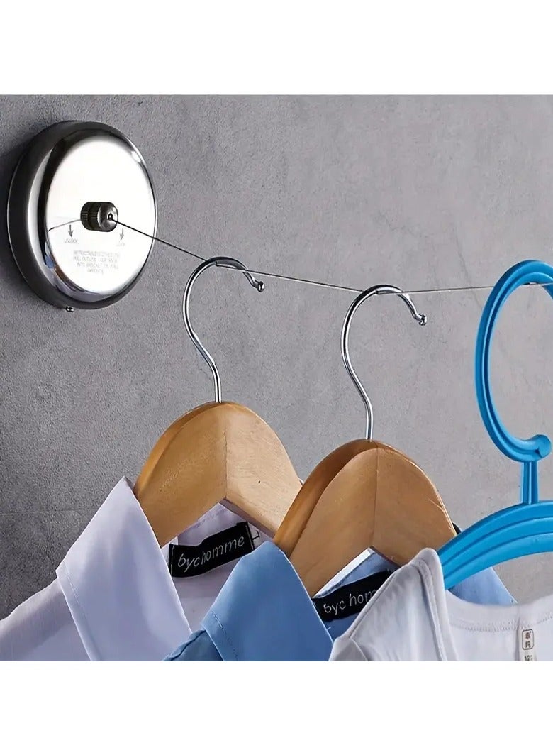 smart vision Stainless steel clothesline with 2.8m retractable rope, Heavy weight and durable to use - Image 2