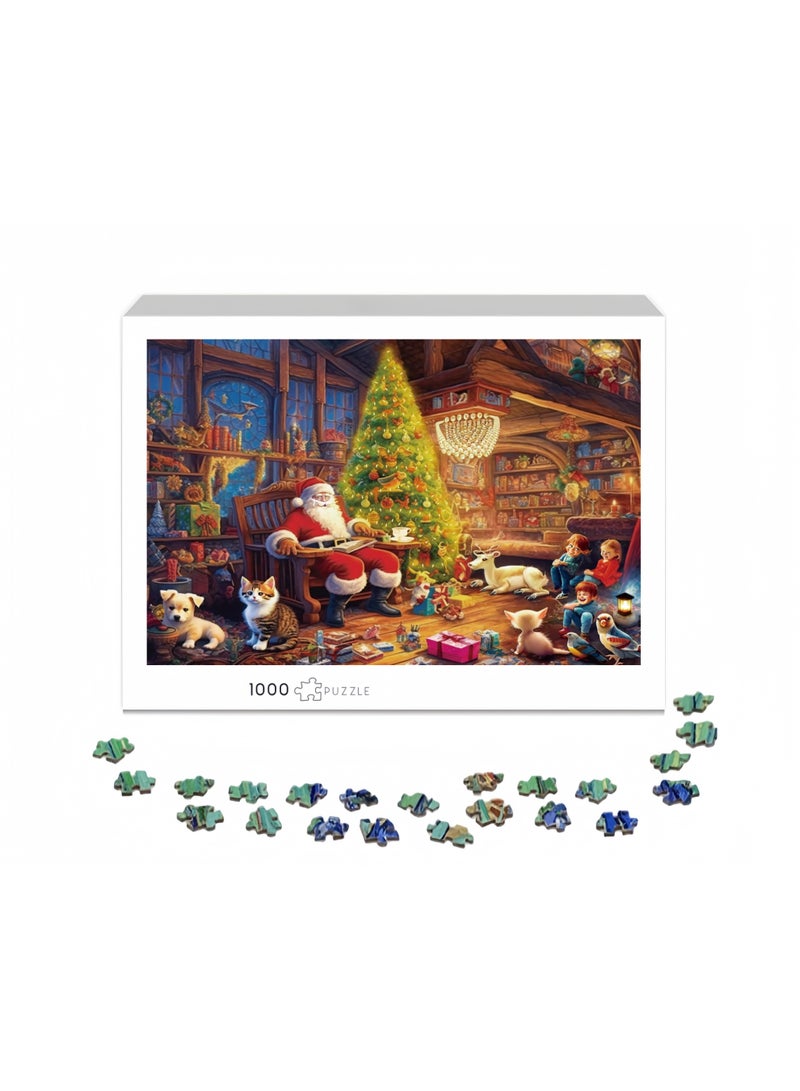 1000 قطعة أحجية | لعبة أحجية عالية الجودة بأسلوب الرسم اليدوي وموضوع الأجواء الاحتفالية - ترفيه عائلي / هدية تذكارية للصداقة - Image 2