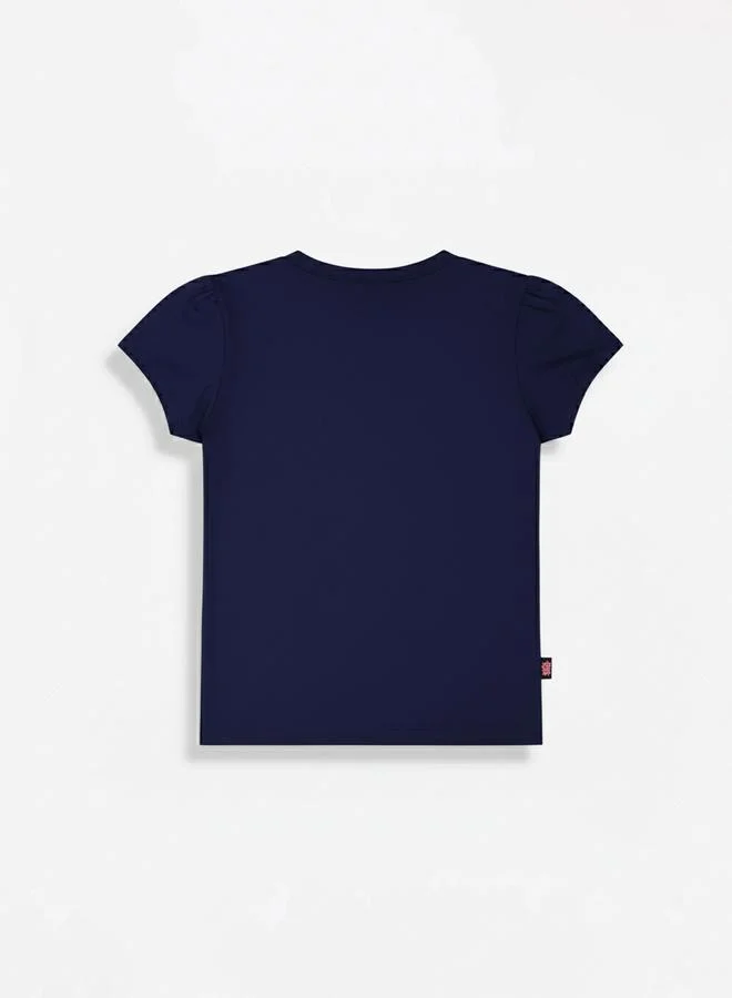 Looney Tunes Graphic Print Round Neck Fashion T-shirt