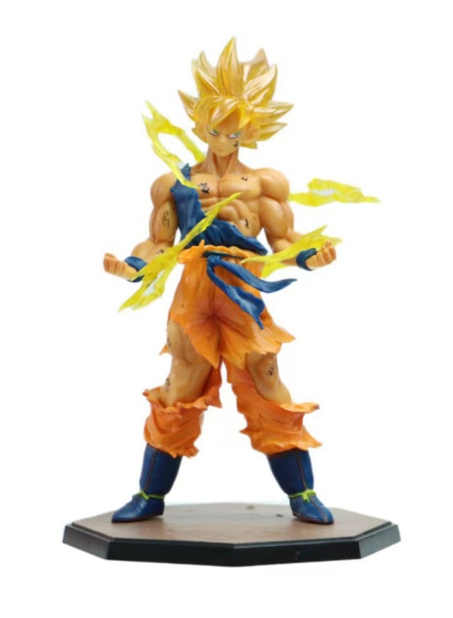 دراجون بول زد لعبة دراغون بول زد - شخصية دراجون ستارز سوبر سايان جوكو، زخرفة نموذج الرسوم المتحركة، تمثال نموذج قابل للجمع للغاية لعبة شخصية أنيمي 17 سم - Image 1