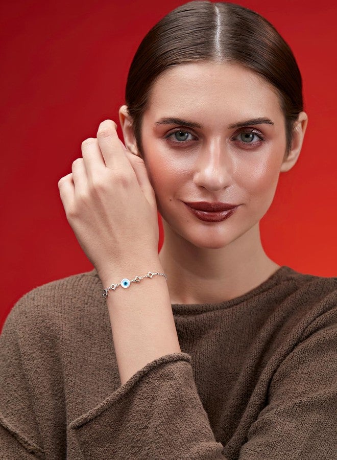 مينوتيا سوار مينوتيا الدائري ذو تصميم عين الحسد، مطلي بالذهب، للنساء والفتيات - Image 5