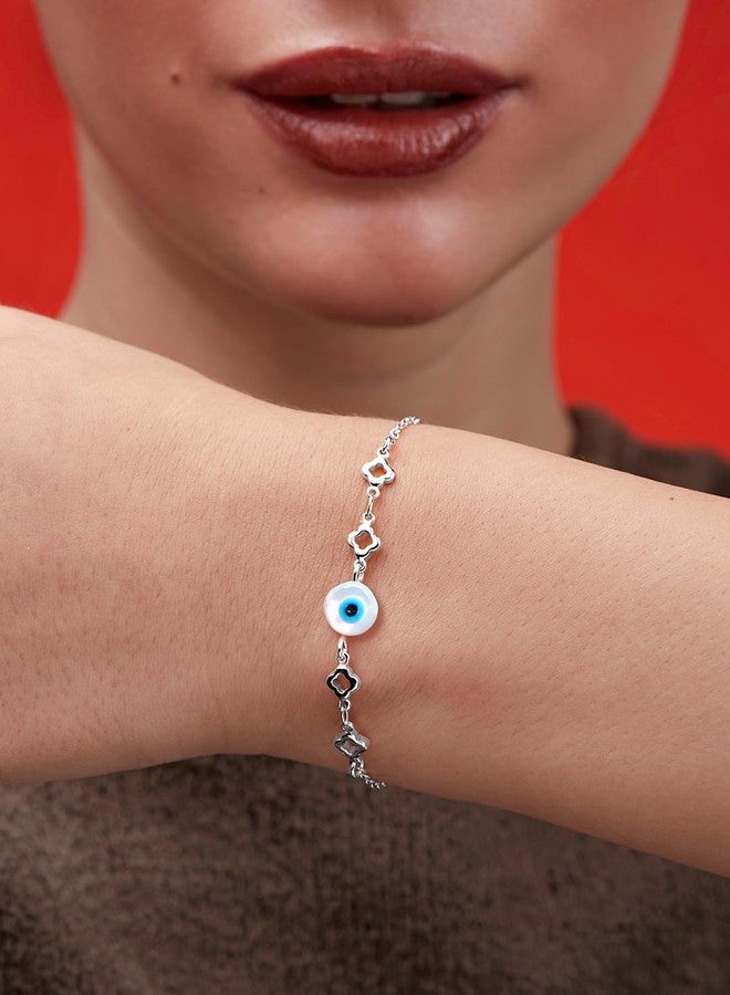 مينوتيا سوار مينوتيا الدائري ذو تصميم عين الحسد، مطلي بالذهب، للنساء والفتيات - Image 3