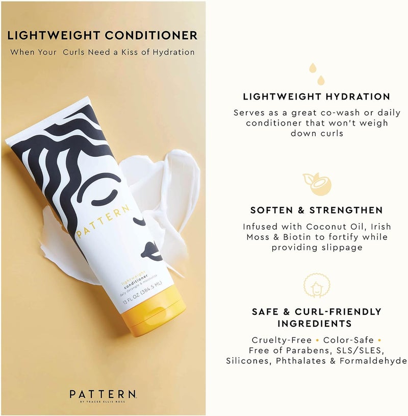 PATTERN Beauty by Tracee Ellis Ross Lightweight Conditioner 13 Fl Oz Rich Moisture for Curlies Coilies and TightTextured Hair 3a4c - Image 1