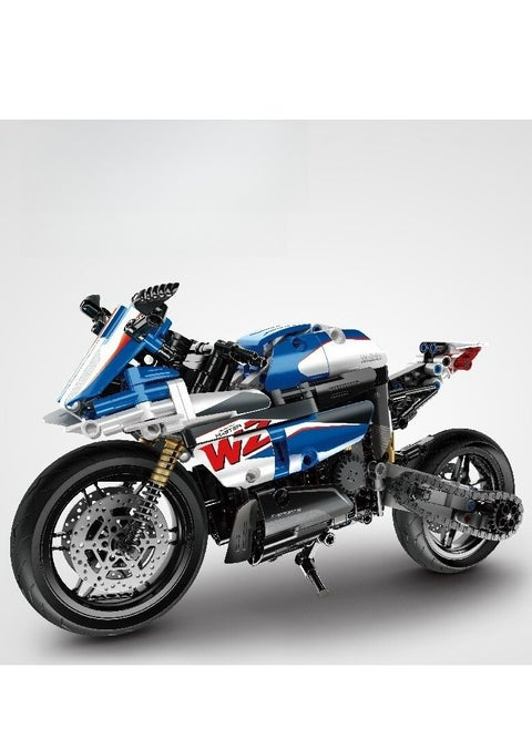 Assembly Model Of Racing Motorcycle Building Blocks