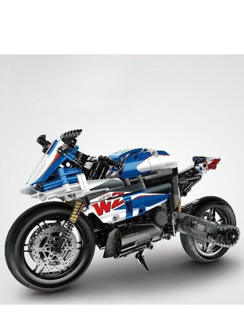 Assembly Model Of Racing Motorcycle Building Blocks  - Image 1