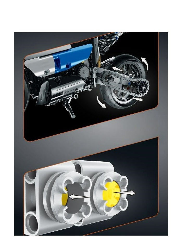 Assembly Model Of Racing Motorcycle Building Blocks  - Image 4